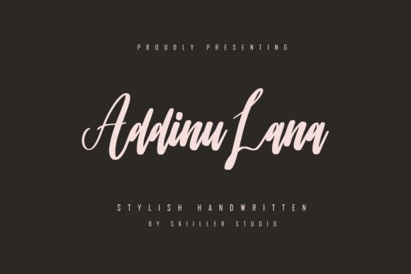Addinu Lana Script Font: A Versatile Typeface for Handmade Crafts