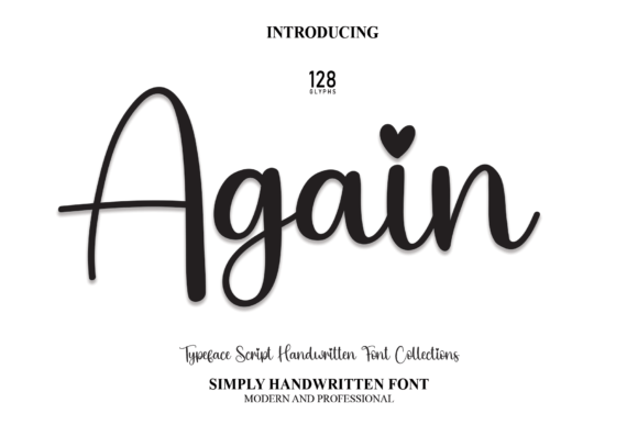 Again: A Handwritten Font for Modern Digital Design