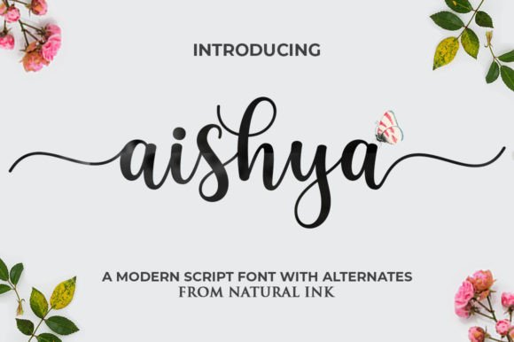 Aishya: The Script Typeface That Sharpens Your Campaign Messaging