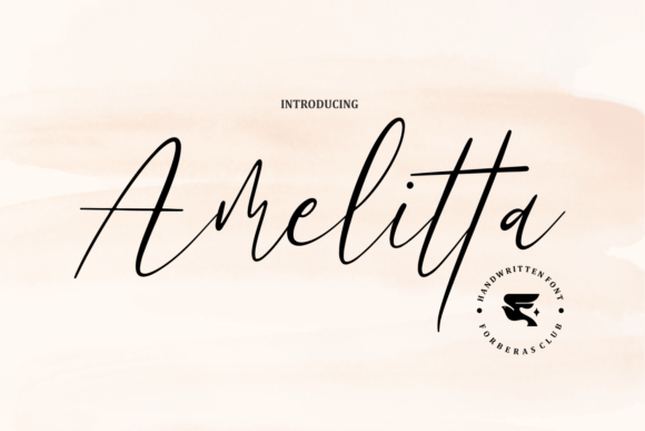 Amelita Font: A Handwritten Typeface for Crafters and Small Shop Owners