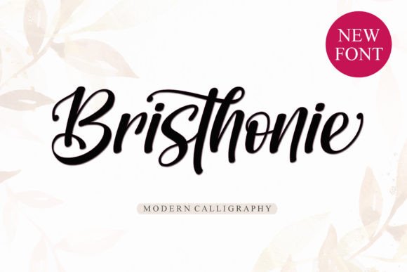 Bristhonie: A Graceful Calligraphy Font for Small Business Branding