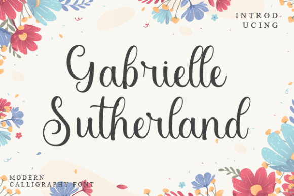 Gabrielle Sutherland: A Script Font for Small Business Branding