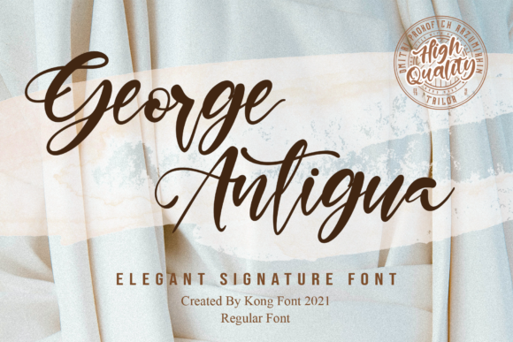 George Antigua: A Handwritten Script Font for Crafters and Product Makers