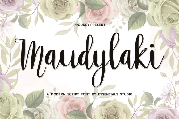 Maudylaki: A Handwritten Script Font for Handmade Product Designers