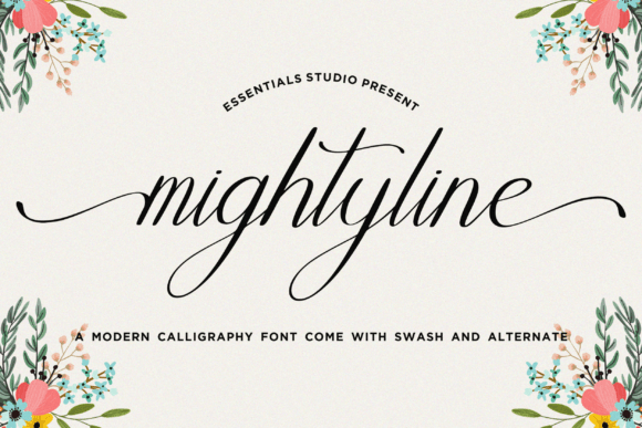 Mightyline: A Script Amp Typeface for Real Branding Work