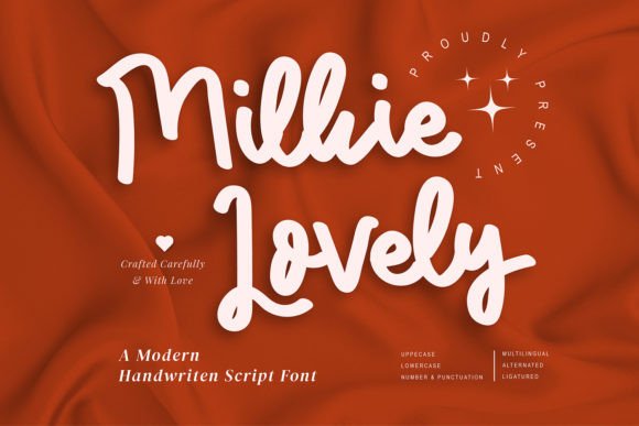 Milkie Lovely: A Handwritten Typeface for Digital Designers