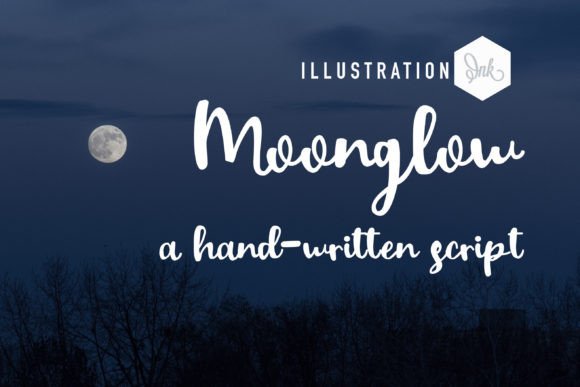 Moonglow: A Handwritten Font for Crafters and Product Makers