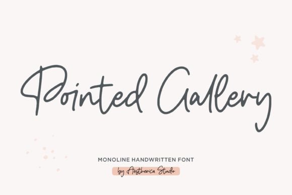 Pointed Gallery: A Handwritten Script Font for Modern Marketing