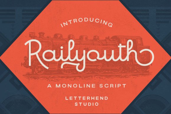 Railyouth: A Vintage Script Font for Scroll-Stopping Content