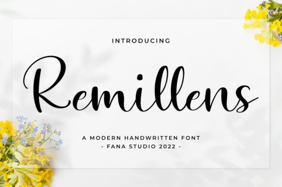 Remillens: A Handwritten Font for Brand-First Marketing