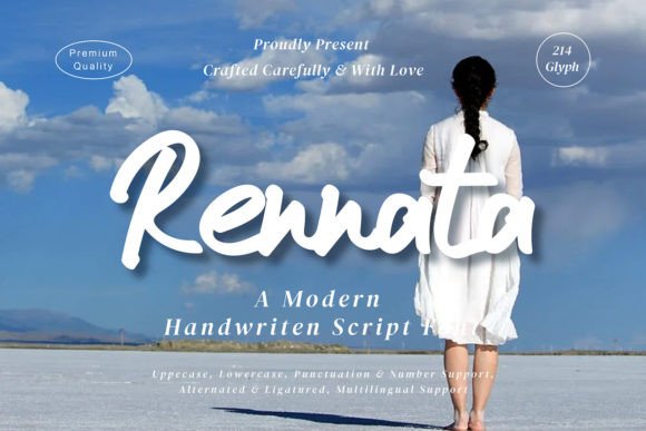 Rennata: A Handwritten Font That Brings Warmth to Every Craft Project