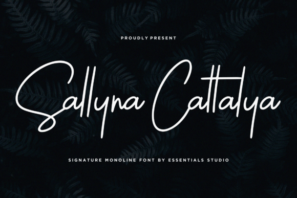 Sallyna Cattalya: A Monoline Handwritten Font for Digital Design