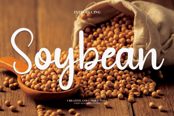 Soybean Font: A Natural Script That Makes Your Brand Stand Out