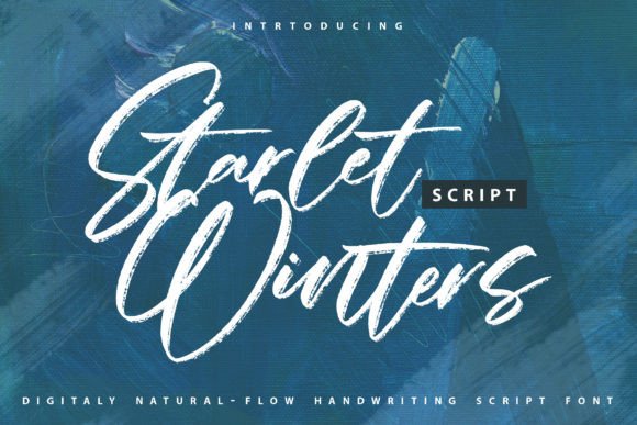 Starlet Winters: A Handwritten Font with Editorial Elegance