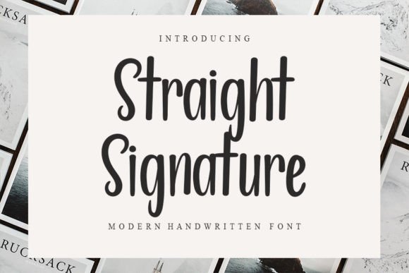 Straight Signature: A Delicate Font for Your Handmade Brand